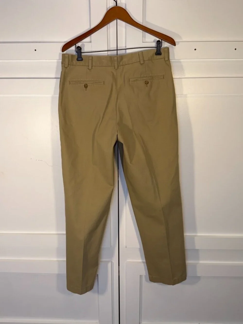 L.L. Bean Khaki Chino Pants 35